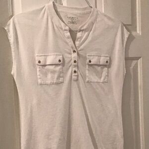 Talbots Whit Button-Front Top Size MP